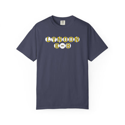 LYNDON K-8 YELLOW PLAYER LETTERS T-SHIRT