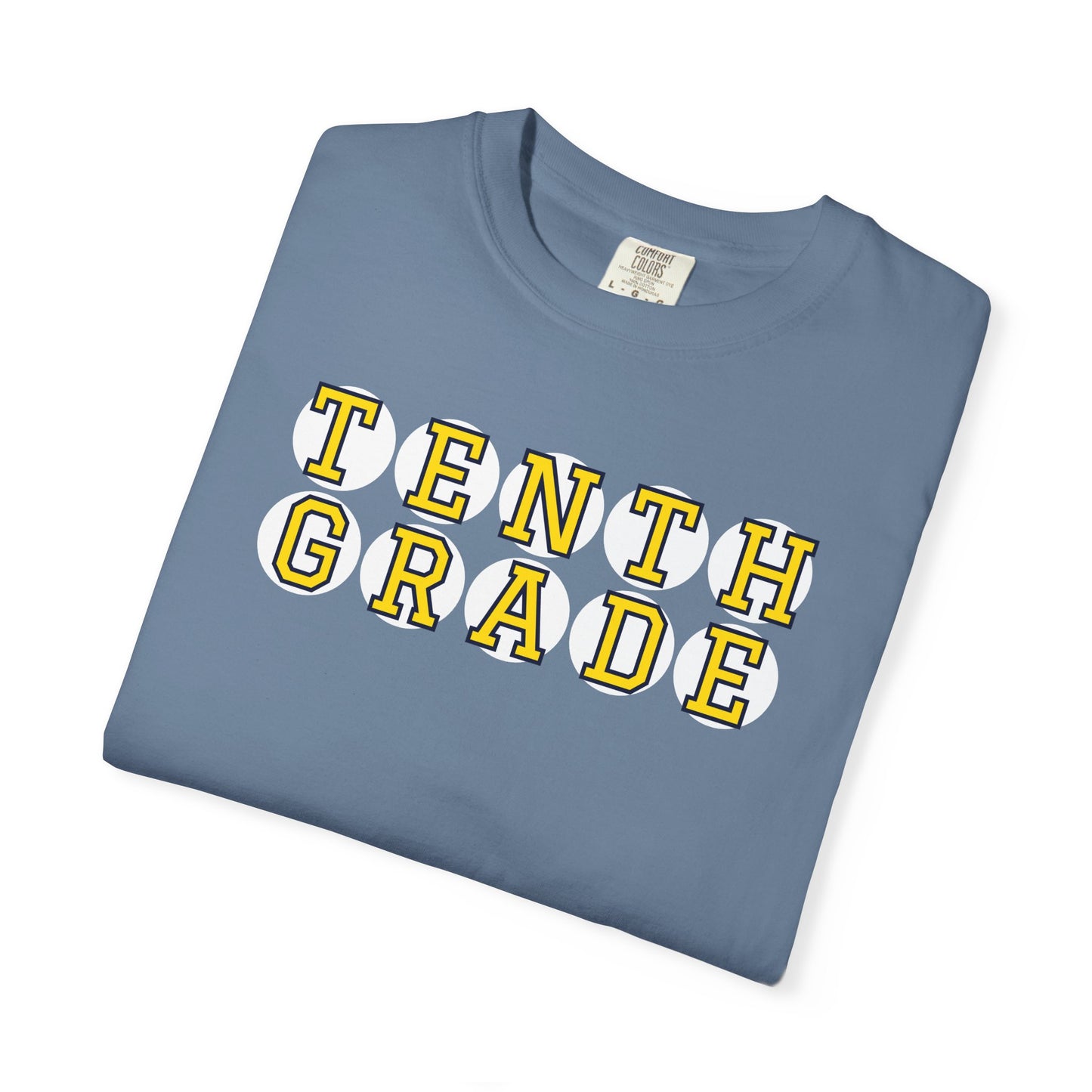 TENTH GRADE YELLOW PLAYER LETTERS T-SHIRT