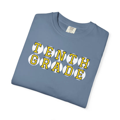 TENTH GRADE YELLOW PLAYER LETTERS T-SHIRT
