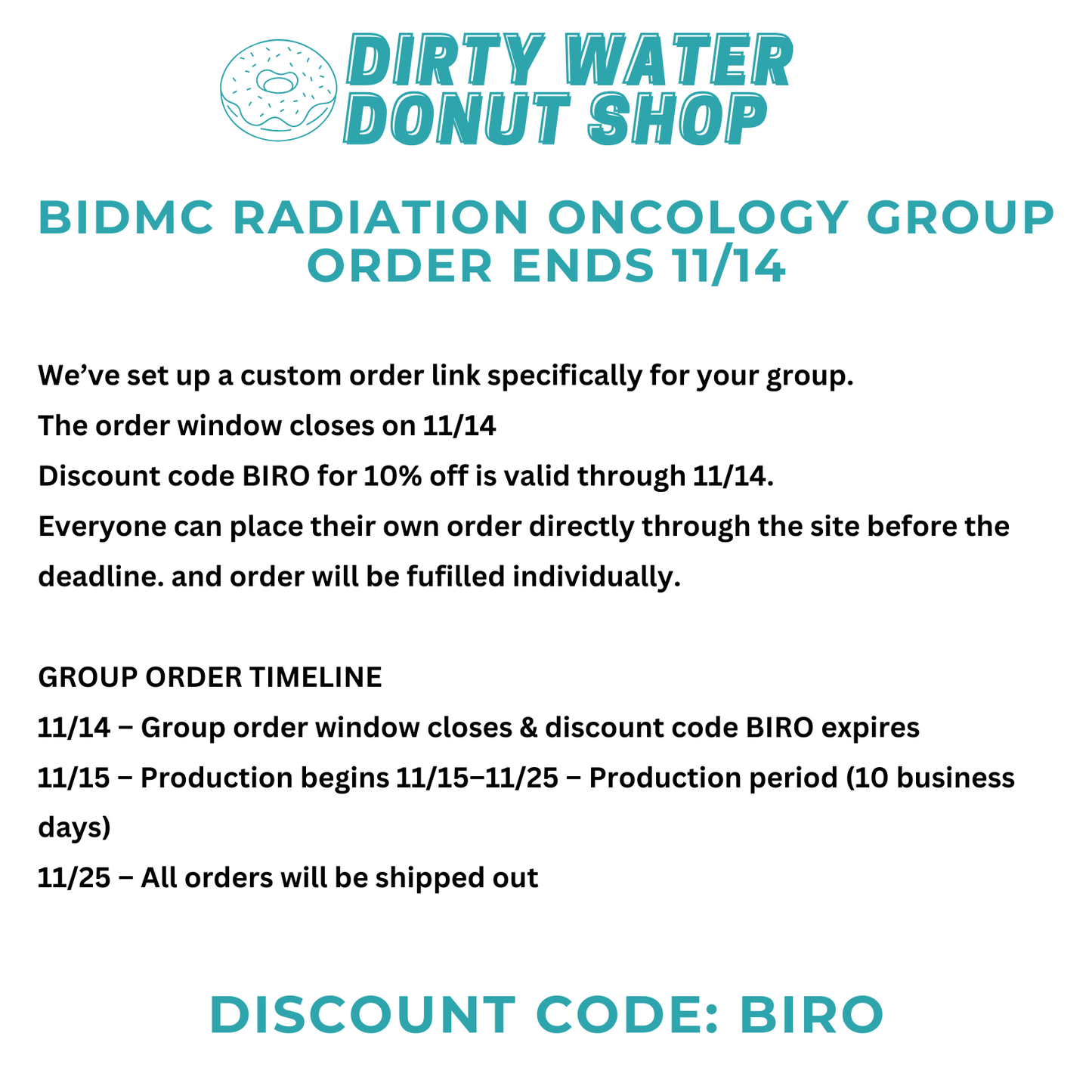 TEAL BIDMC RADIATION ONCOLOGY CHAMPION CREWNECK