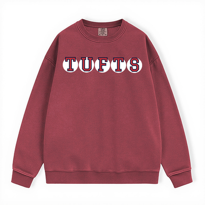 TUFTS RETIRED SOX LETTERS CREWNECK
