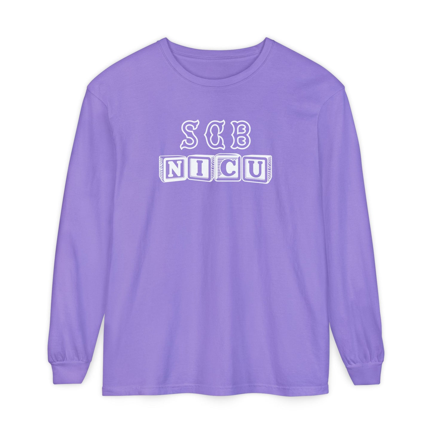 SCB BLOCK LETTERS NICU LONG SLEEVE