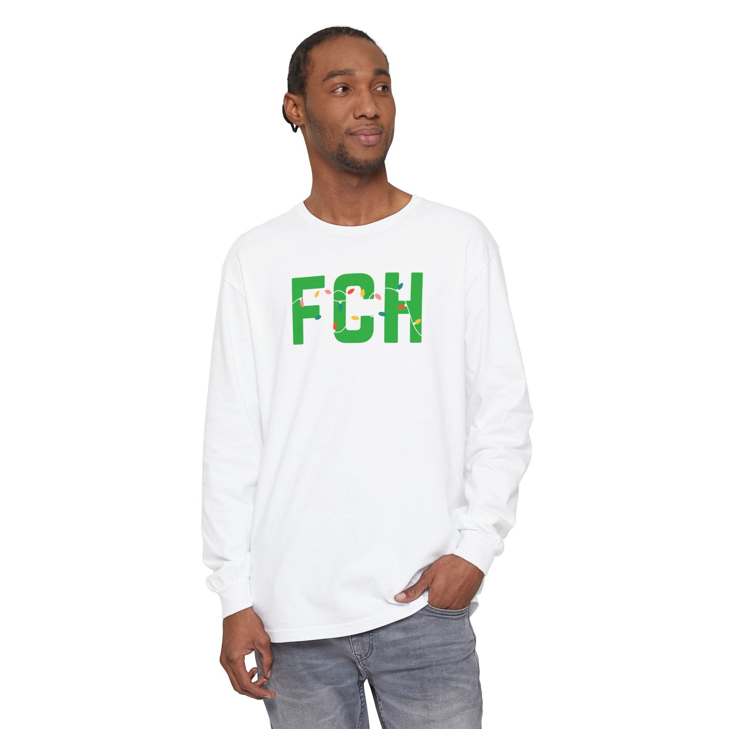 FCH HOLIDAY LIGHTS LONG SLEEVE - WHITE