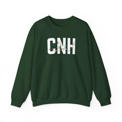 CNH HOLIDAY LIGHTS HEAVY BLEND CREWNECK