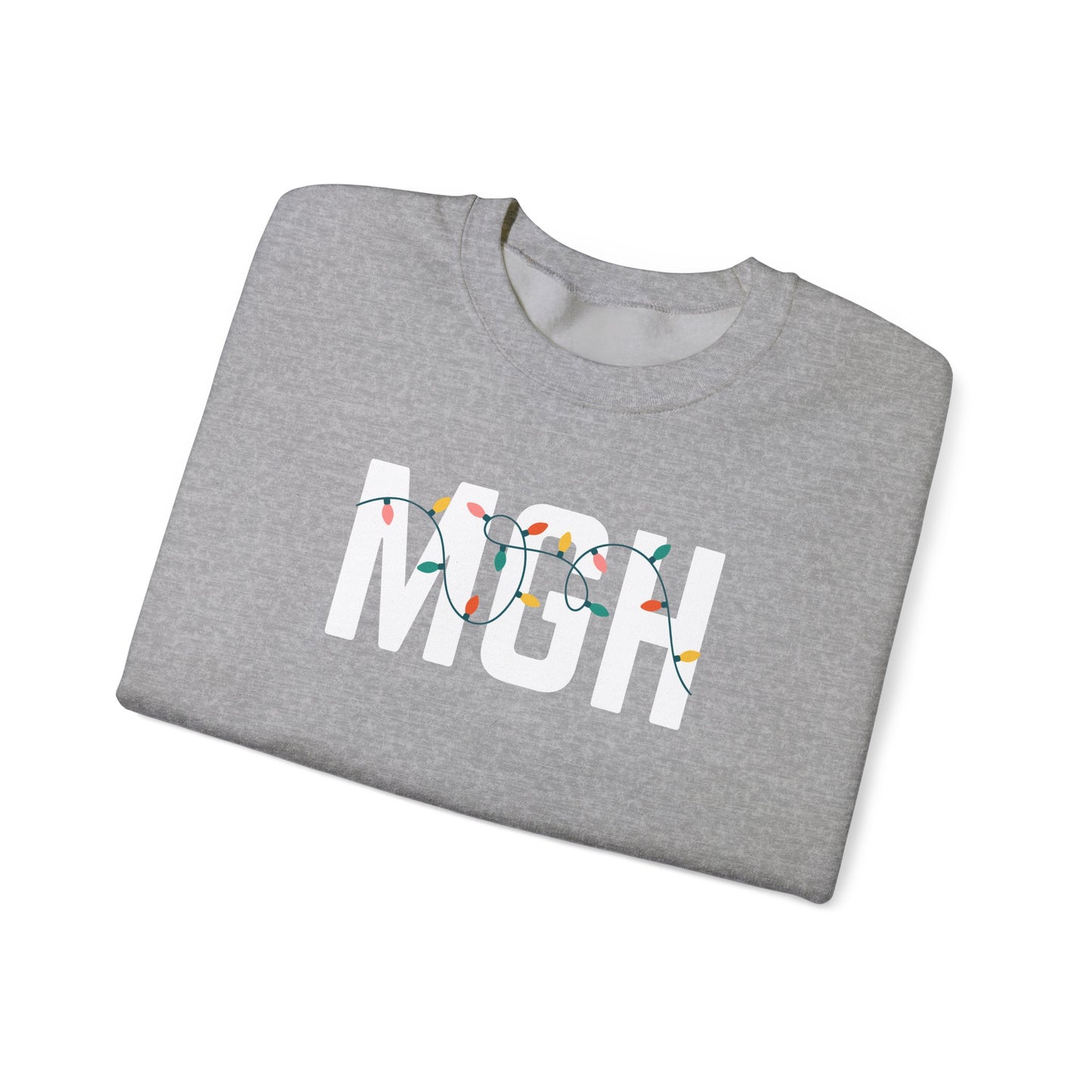 MGH HOLIDAY LIGHTS HEAVY BLEND CREWNECK