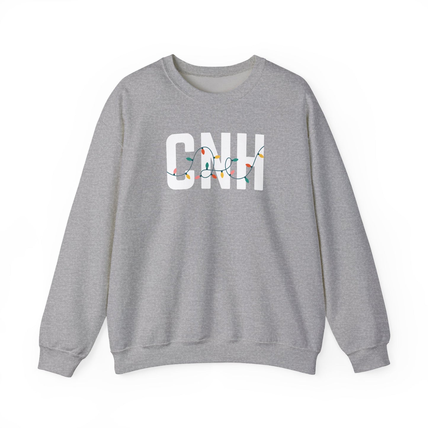 CNH HOLIDAY LIGHTS HEAVY BLEND CREWNECK