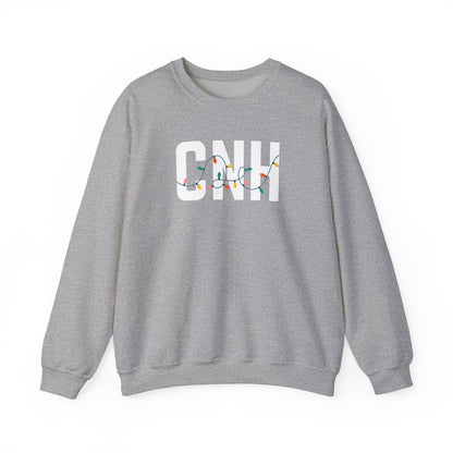 CNH HOLIDAY LIGHTS HEAVY BLEND CREWNECK