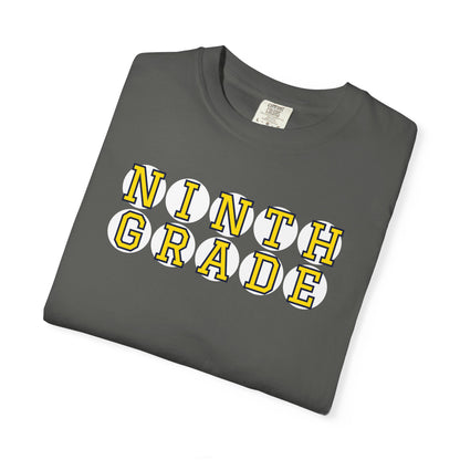 NINTH GRADE YELLOW PLAYER LETTERS T-SHIRT
