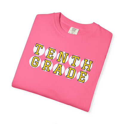 TENTH GRADE YELLOW PLAYER LETTERS T-SHIRT