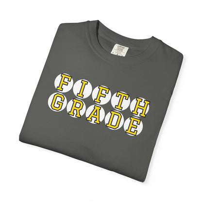 FIFTH GRADE YELLOW PLAYER LETTERS T-SHIRT