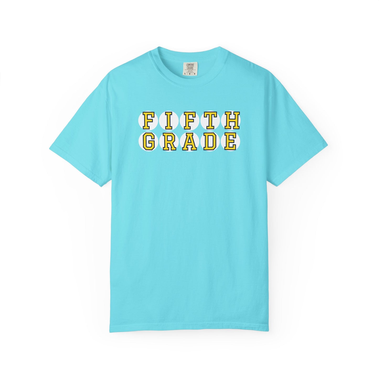 FIFTH GRADE YELLOW PLAYER LETTERS T-SHIRT