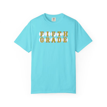 FIFTH GRADE YELLOW PLAYER LETTERS T-SHIRT