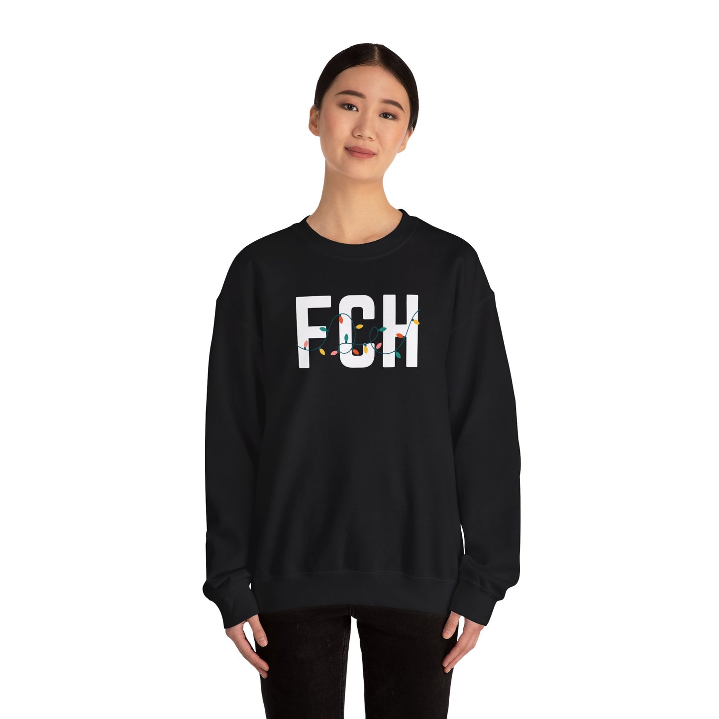 FCH HOLIDAY LIGHTS HEAVY BLEND CREWNECK