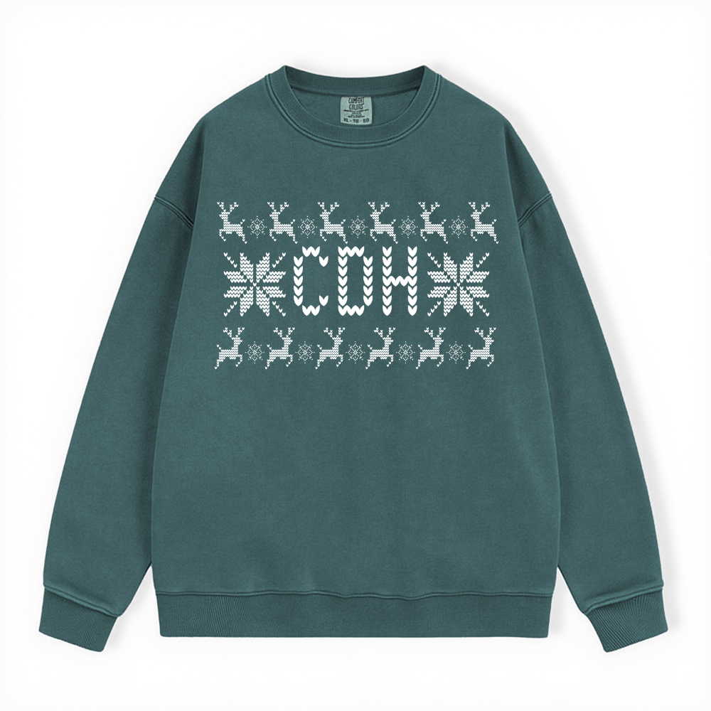CDH UGLY SWEATER COMFORT COLORS CREWNECK