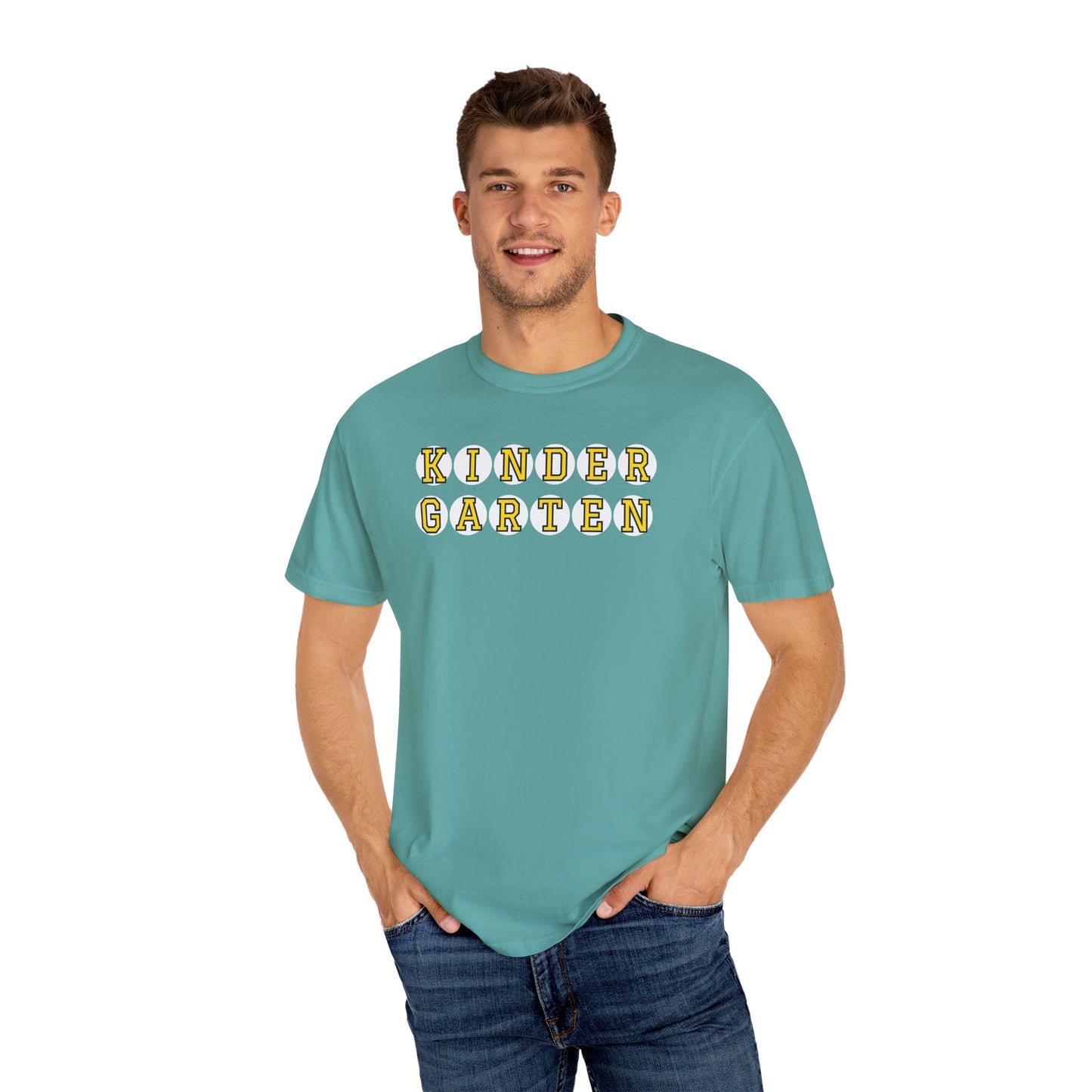 KINDERGARTEN YELLOW PLAYER NUMBER T-SHIRT