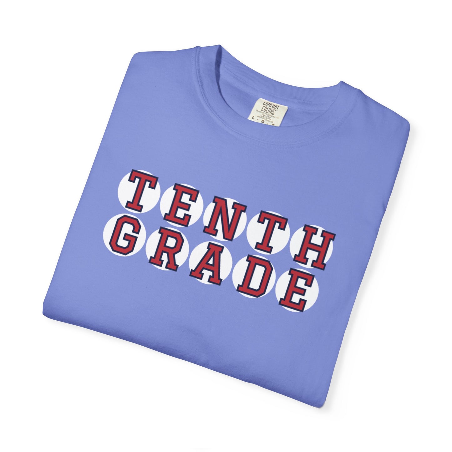 TENTH GRADE RED PLAYER LETTERS T-SHIRT