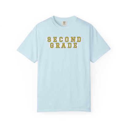 SECOND GRADE. YELLOW PLAYER LETTERS T-SHIRT