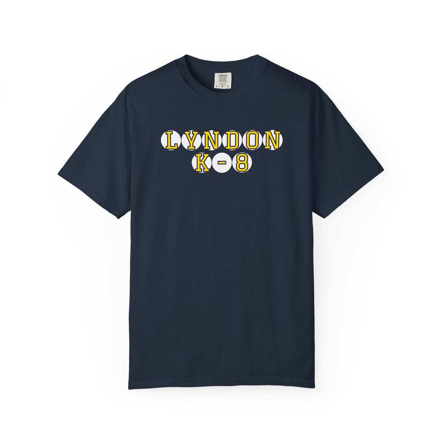 LYNDON K-8 YELLOW PLAYER LETTERS T-SHIRT