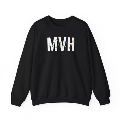 MVH HOLIDAY LIGHTS HEAVY BLEND CREWNECK