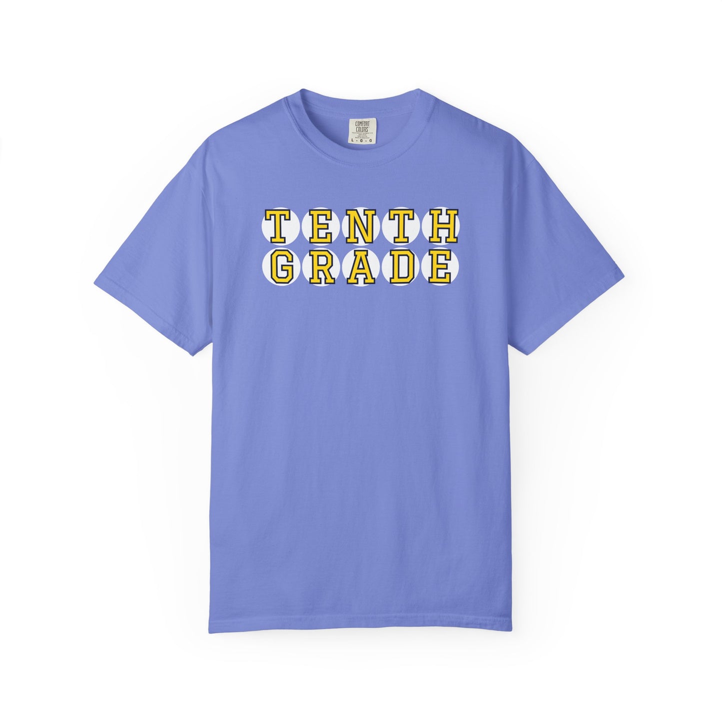 TENTH GRADE YELLOW PLAYER LETTERS T-SHIRT