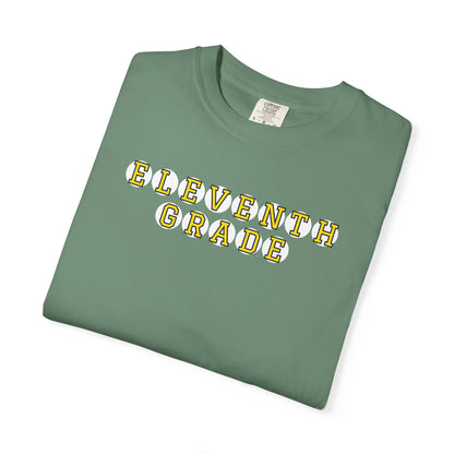 ELEVENTH GRADE YELLOW PLAYER LETTERS T-SHIRT