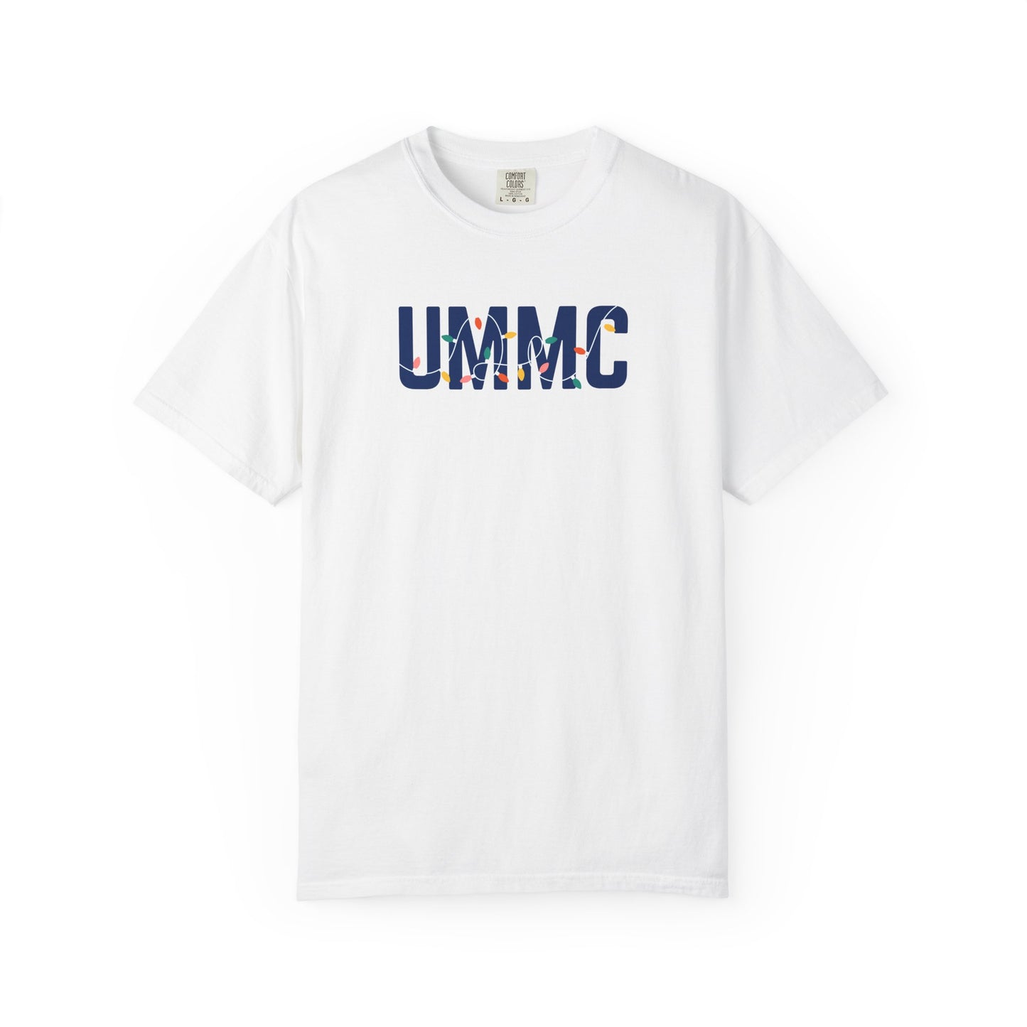 UMMC HOLIDAY LIGHTS T-SHIRT - WHITE
