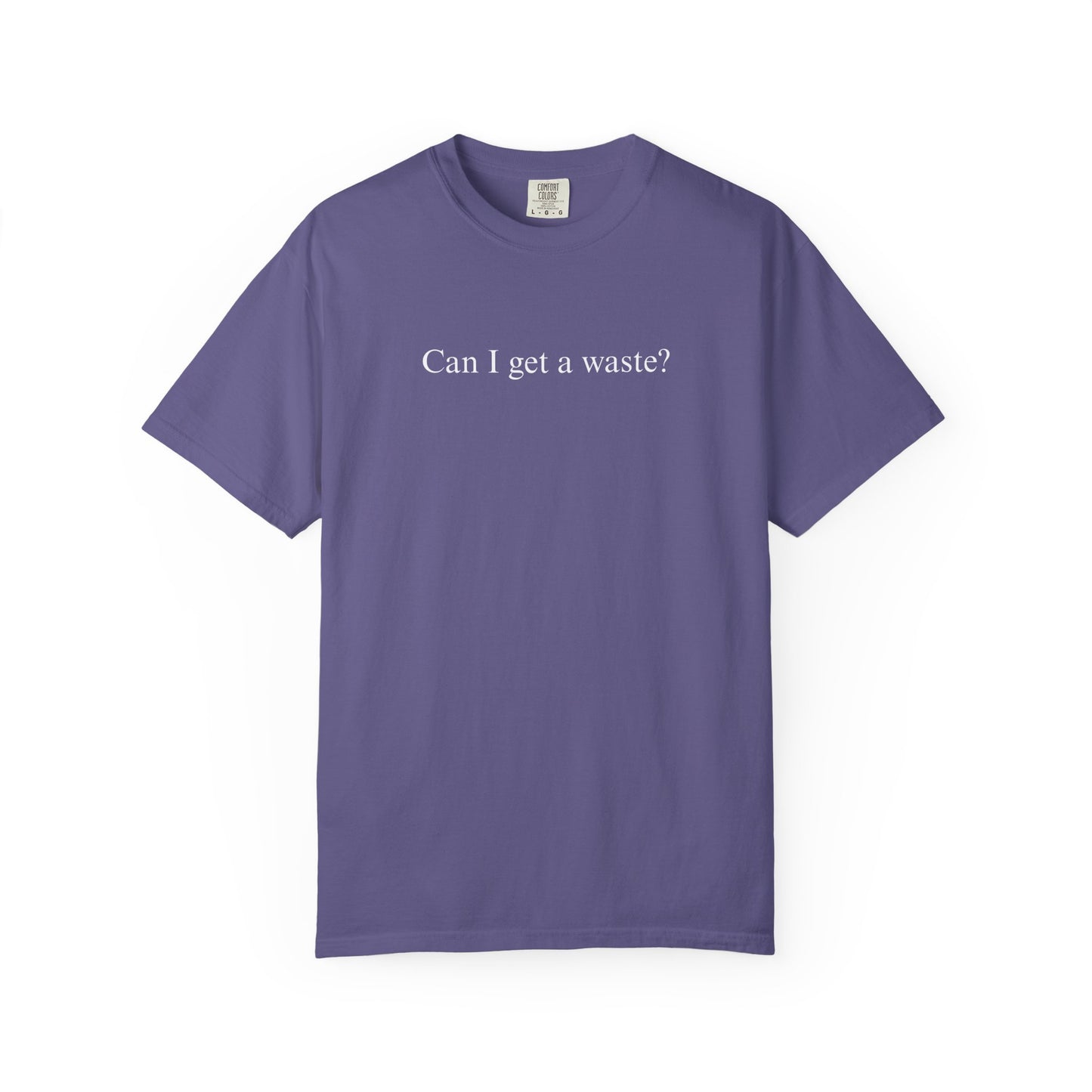 CAN I GET A WASTE? COMFORT COLORS T-SHIRT