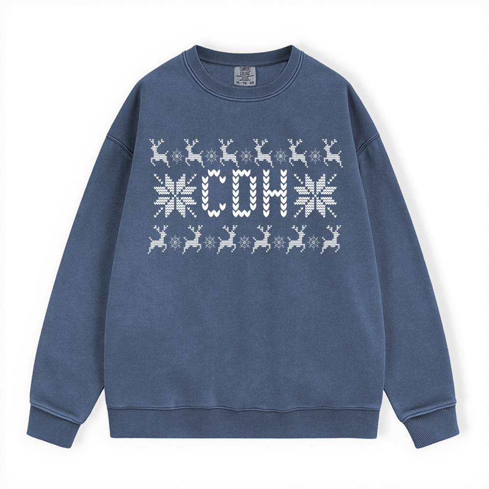 CDH UGLY SWEATER COMFORT COLORS CREWNECK