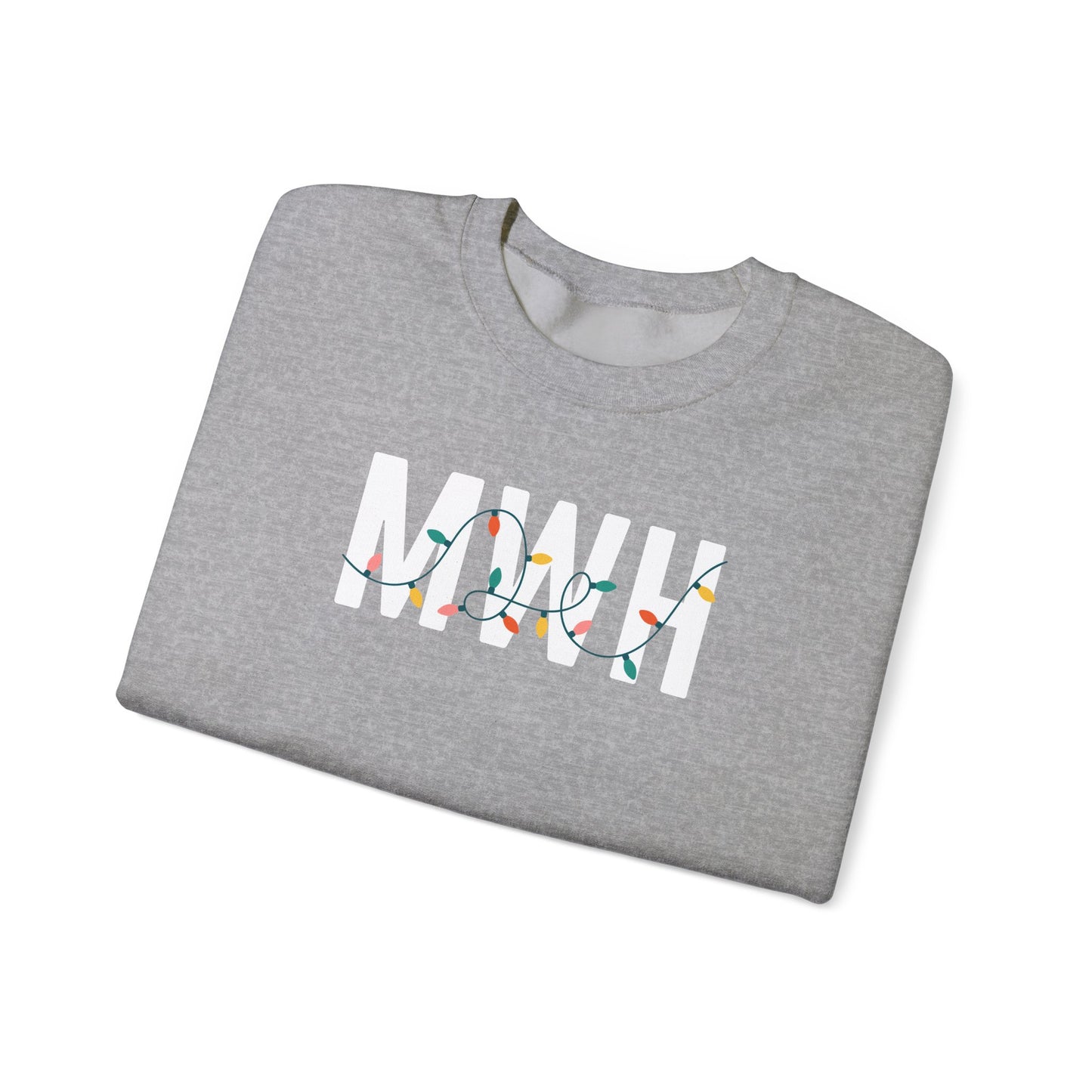 MWH HOLIDAY LIGHTS HEAVY BLEND CREWNECK
