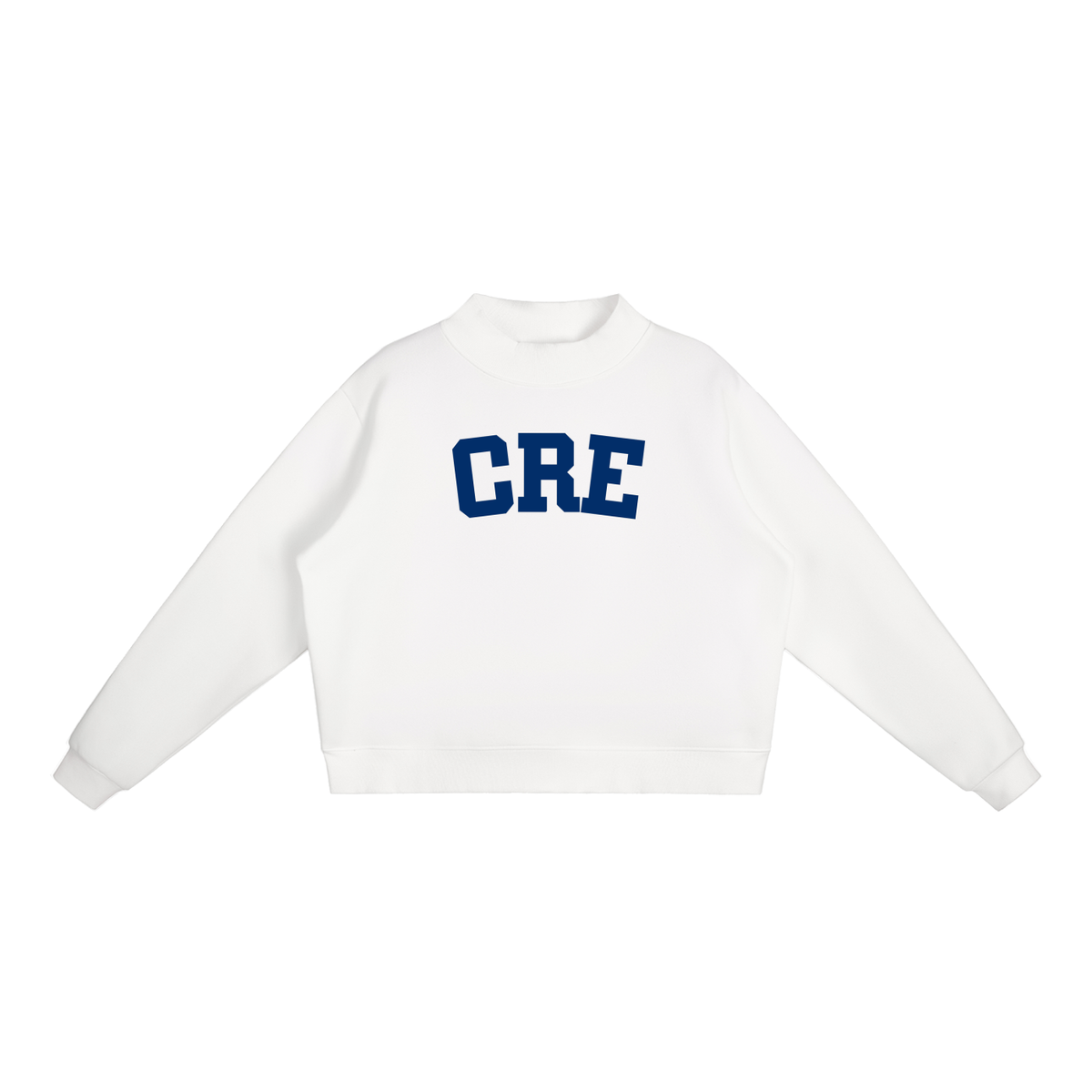 CRE BLOCK LETTERS MOCK NECK