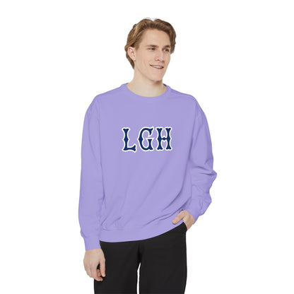 LGH NAVY SOX LETTERS CRWNECK