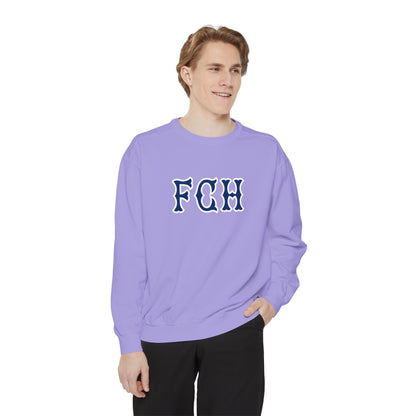 FCH NAVY SOX LETTERS CRWNECK