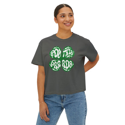 SOUTHIE PARADE SHAMROCK BOXY TEE