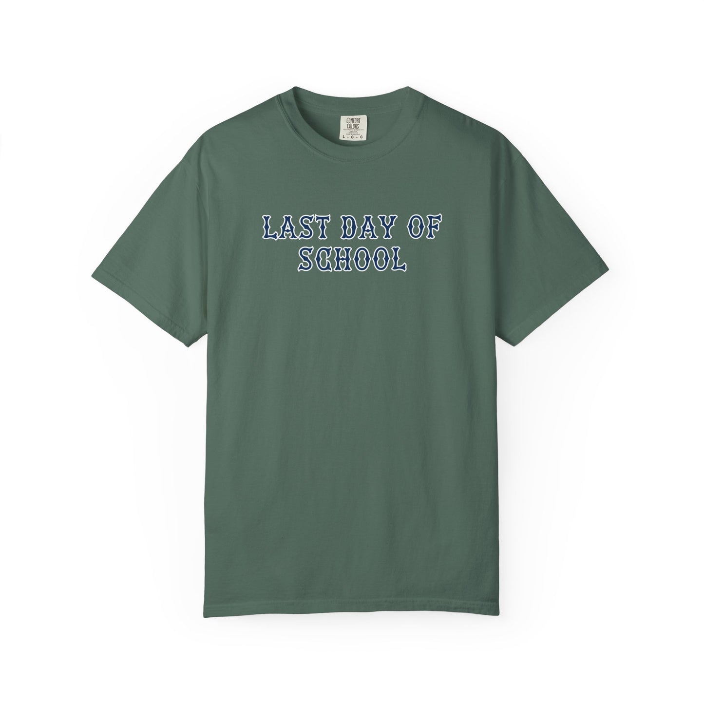 NAVY FENWAY LAST DAY OF SCHOOL TEE