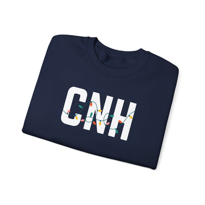 CNH HOLIDAY LIGHTS HEAVY BLEND CREWNECK