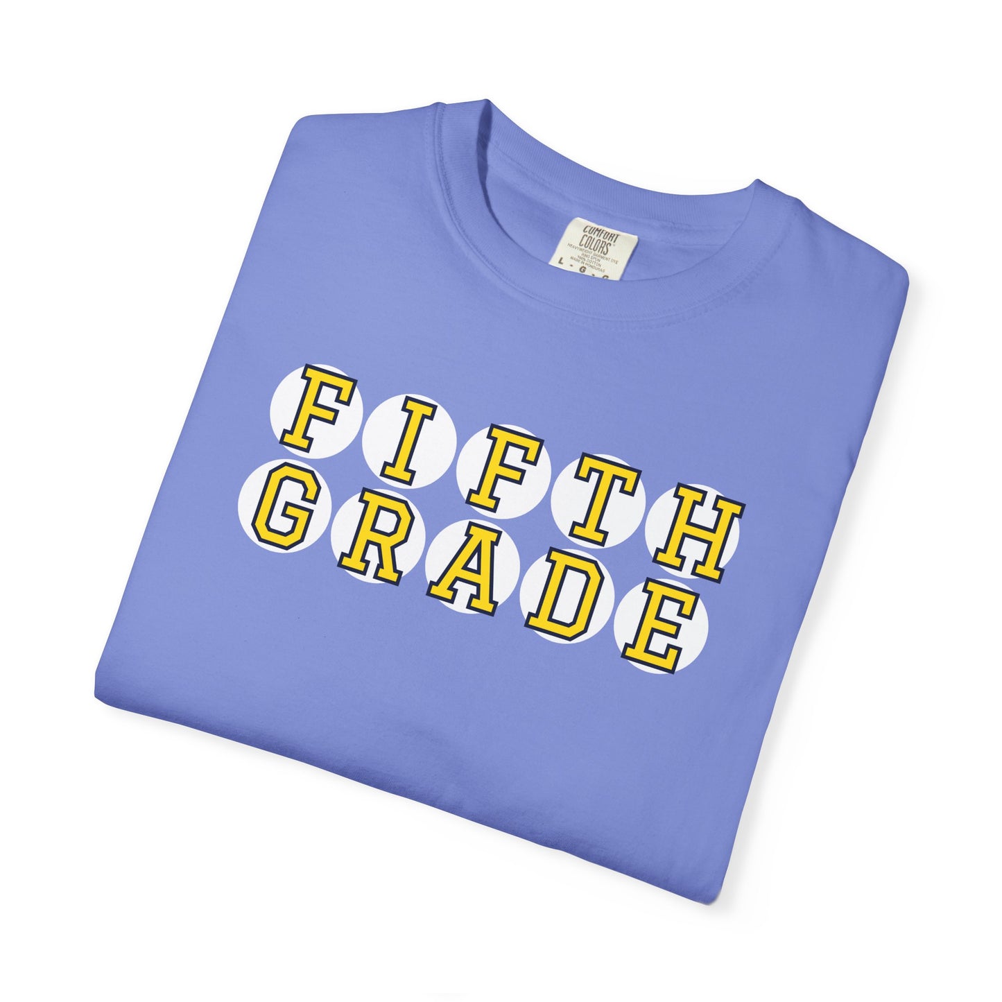 FIFTH GRADE YELLOW PLAYER LETTERS T-SHIRT