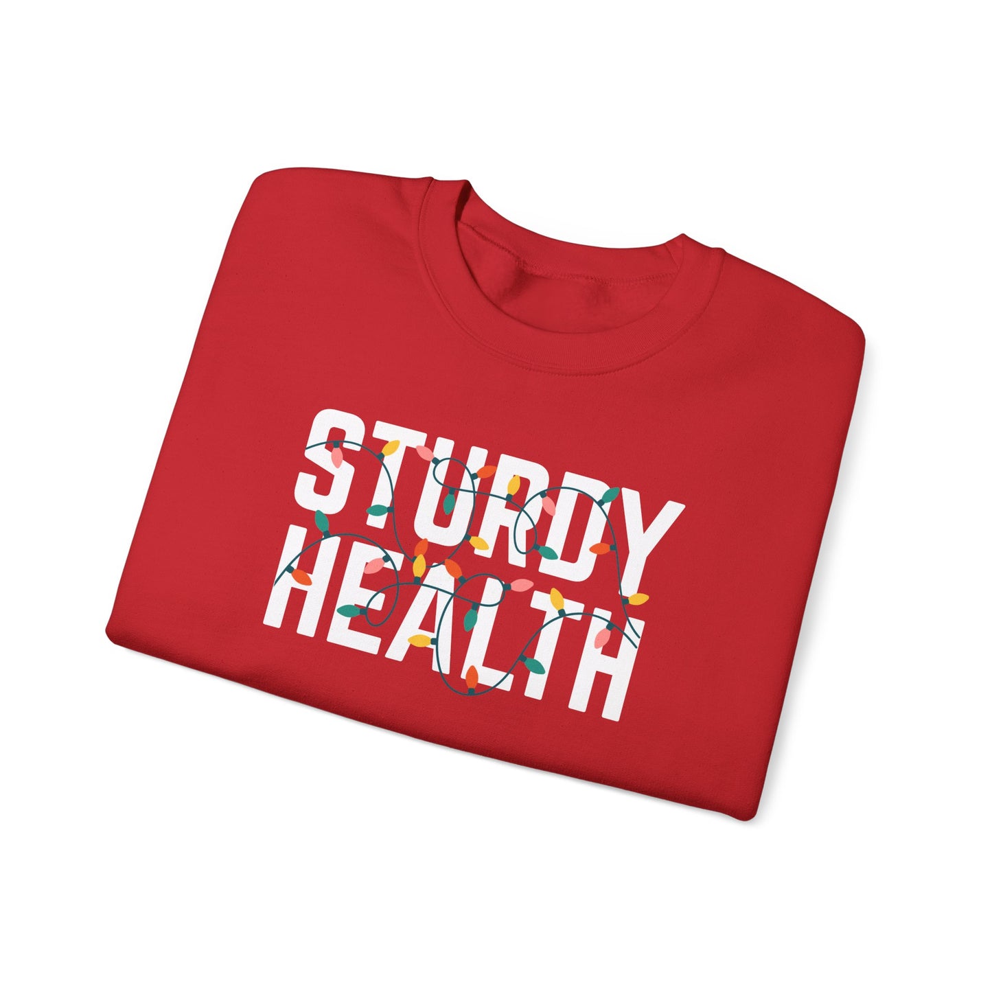 STURDY HEALTH HOLIDAY LIGHTS HEAVY BLEND CREWNECK