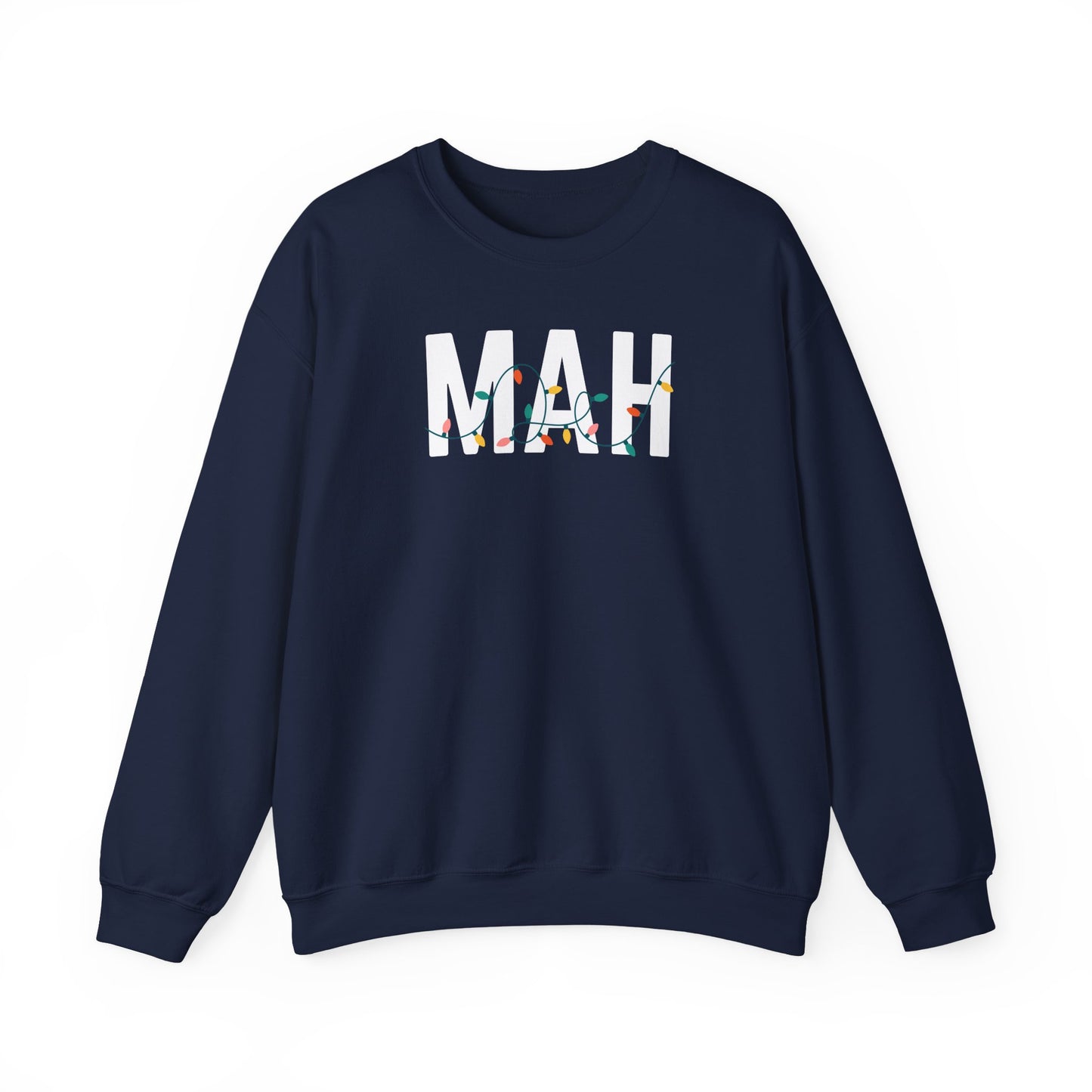 MAH HOLIDAY LIGHTS HEAVY BLEND CREWNECK