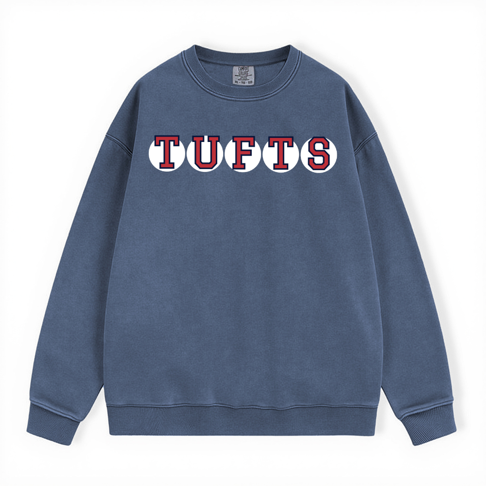 TUFTS RETIRED SOX LETTERS CREWNECK