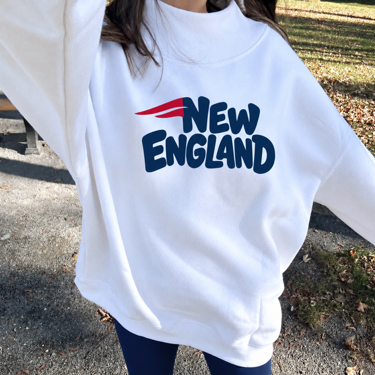 NEW ENGLAND GAME DAY MOCK NECK