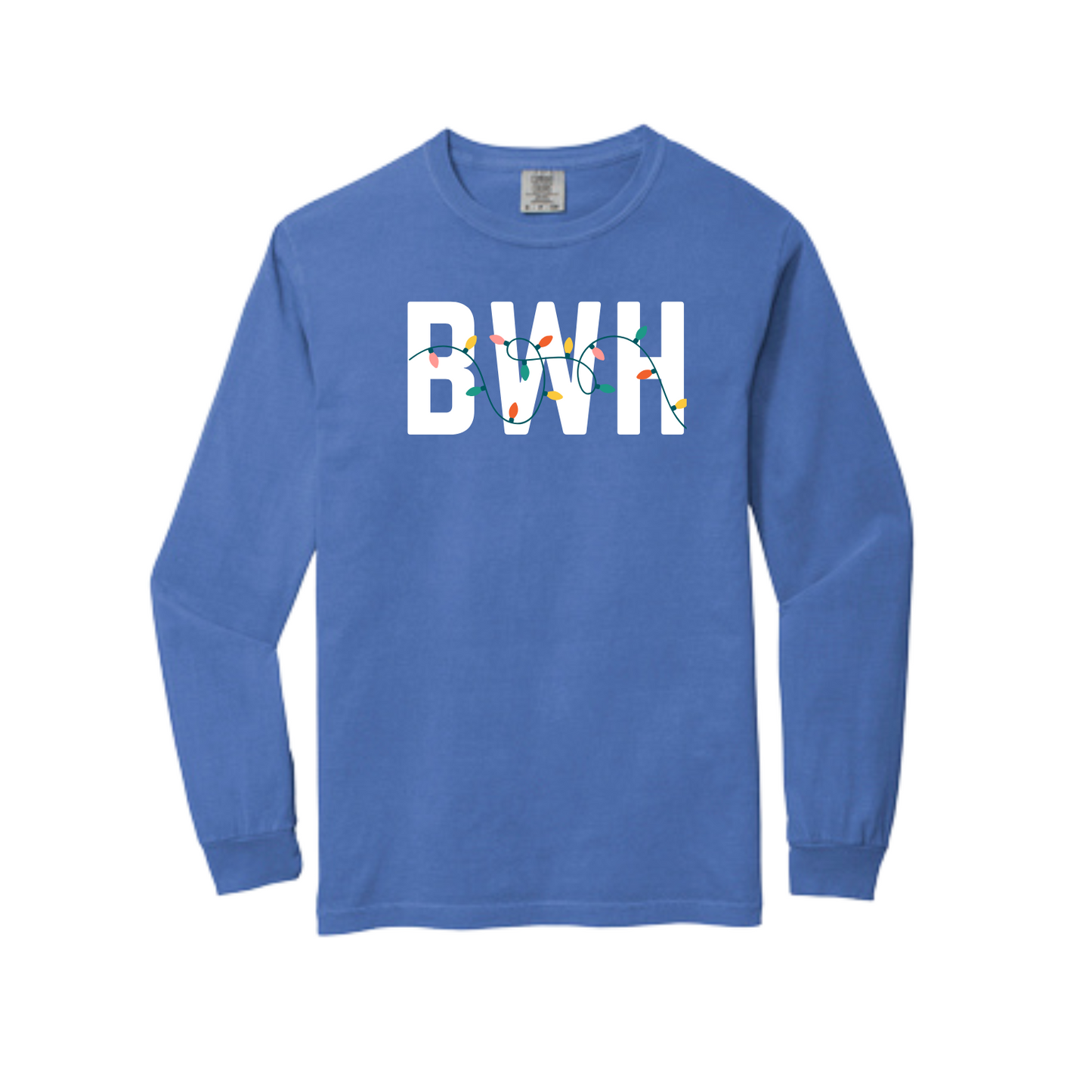 BWH HOLIDAY LIGHTS COMFORT COLORS LONG SLEEVE - CLEARANCE