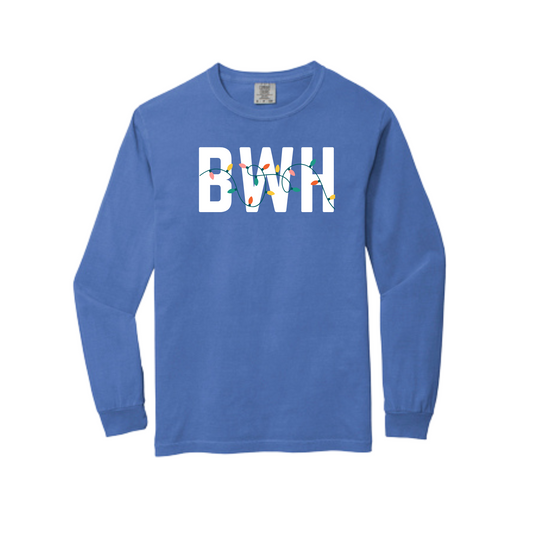 BWH HOLIDAY LIGHTS COMFORT COLORS LONG SLEEVE - CLEARANCE