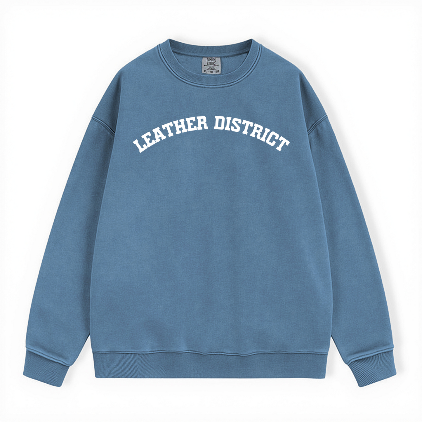 LEATHER DISTRICT COMFORT COLORS CREWNECK