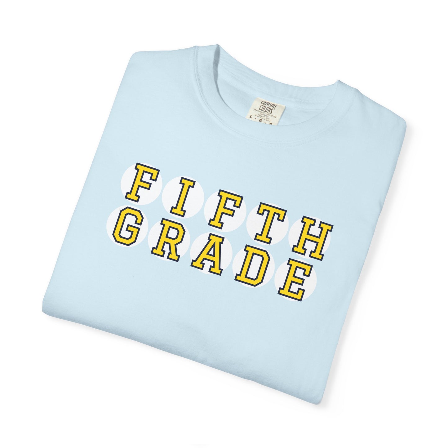 FIFTH GRADE YELLOW PLAYER LETTERS T-SHIRT