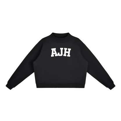 AJH BLOCK LETTER BLACK MOCK NECK