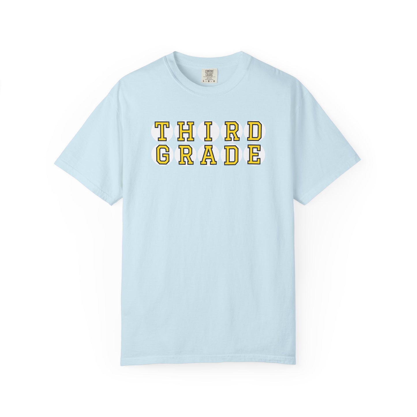 THIRD GRADE YELLOW PLAYER LETTERS T-SHIRT