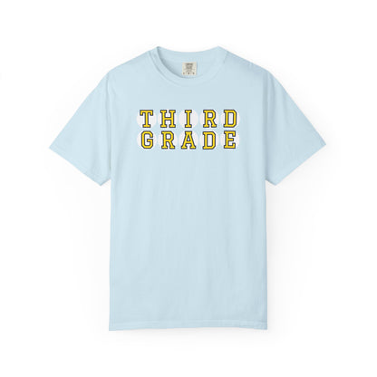 THIRD GRADE YELLOW PLAYER LETTERS T-SHIRT