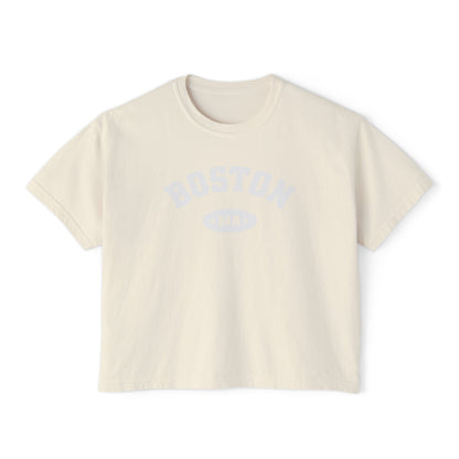 BOSTON MA VARSITY CROP TOP