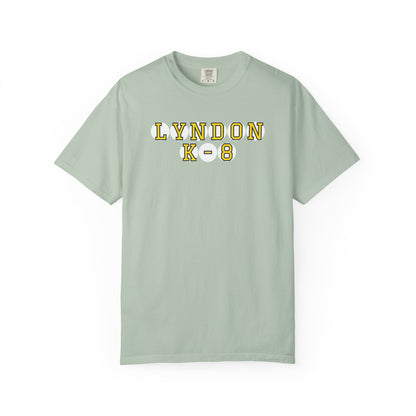 LYNDON K-8 YELLOW PLAYER LETTERS T-SHIRT