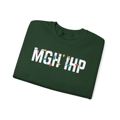 MGH IHP HOLIDAY LIGHTS HEAVY BLEND CREWNECK